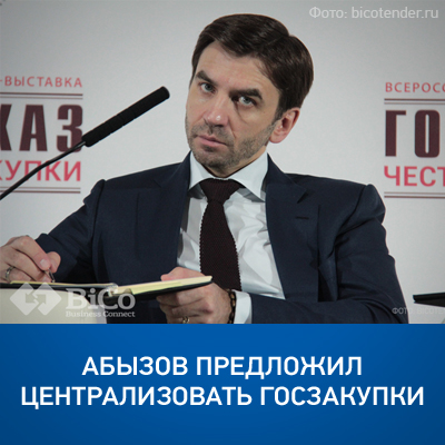 Абызов предложил централизовать госзакупки - bicotender.ru